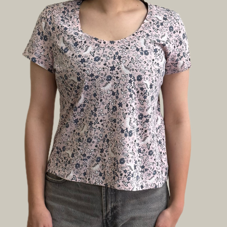 تیشرت یاسی گلگلی اورجینال ترکیه برند M&S COLLECTION