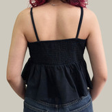 کراپ مشکی مجلسی زنانه اورجینال هند برند AMERICAN EAGLE